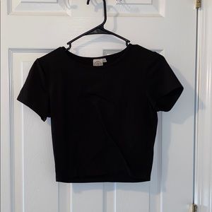 Women’s black crop top